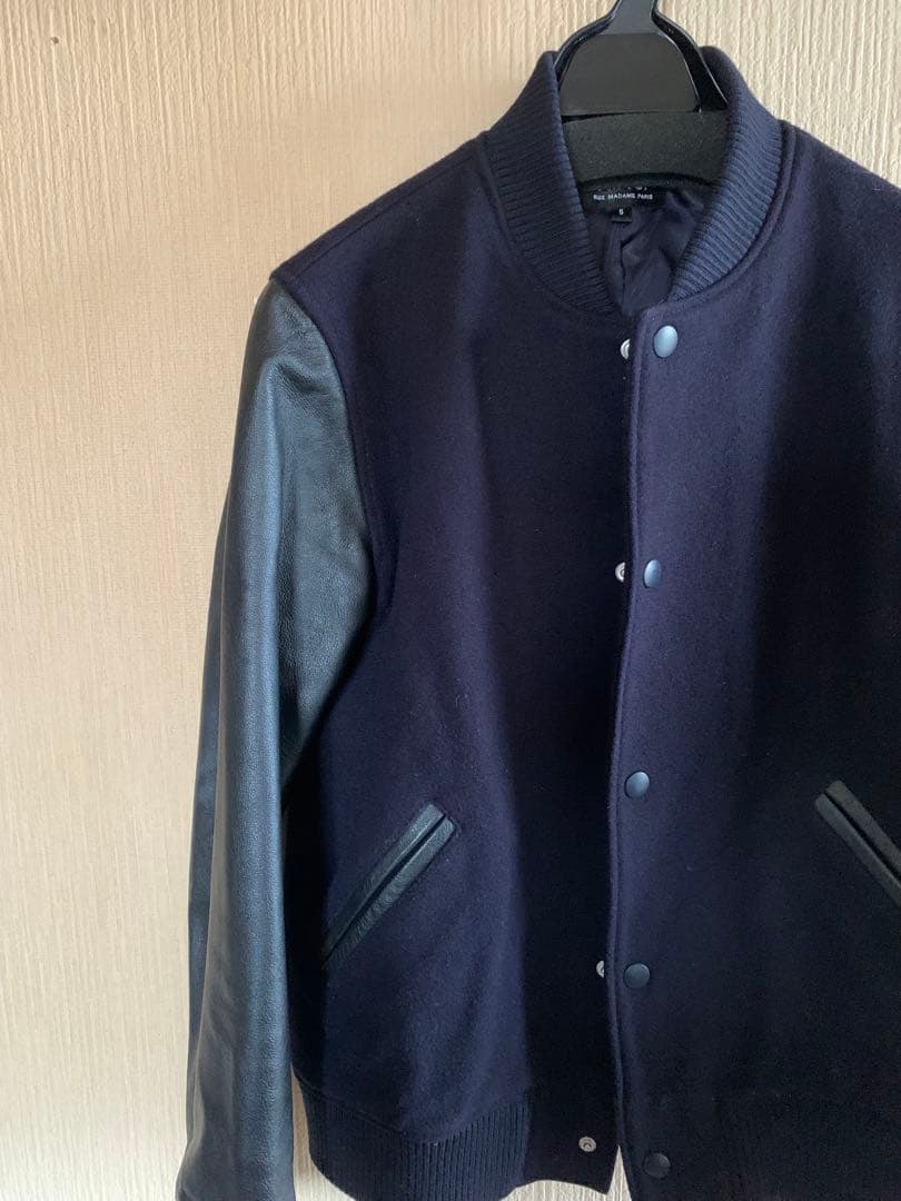 A.P.C アーペーセー スタジャン S ネイビー×ブラックレザー 黒紺