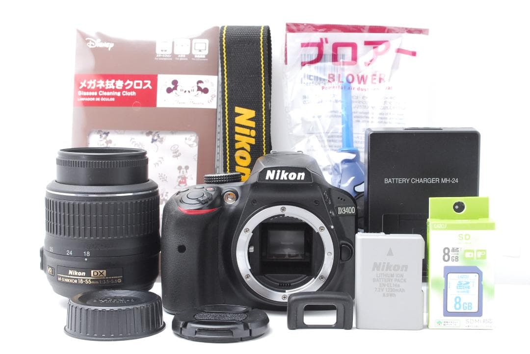 【新品級ショット数】Nikon D3400 スマホ転送　Bluetooth搭載