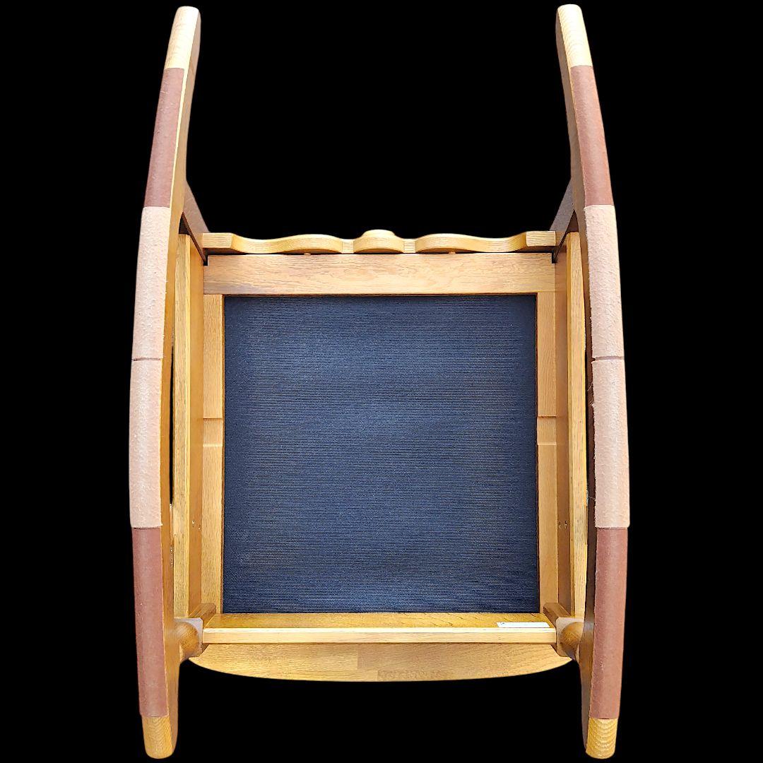 【送料込】飛騨産業 キツツキ 木製フレーム 花柄 ロッキングチェア 家具 椅子