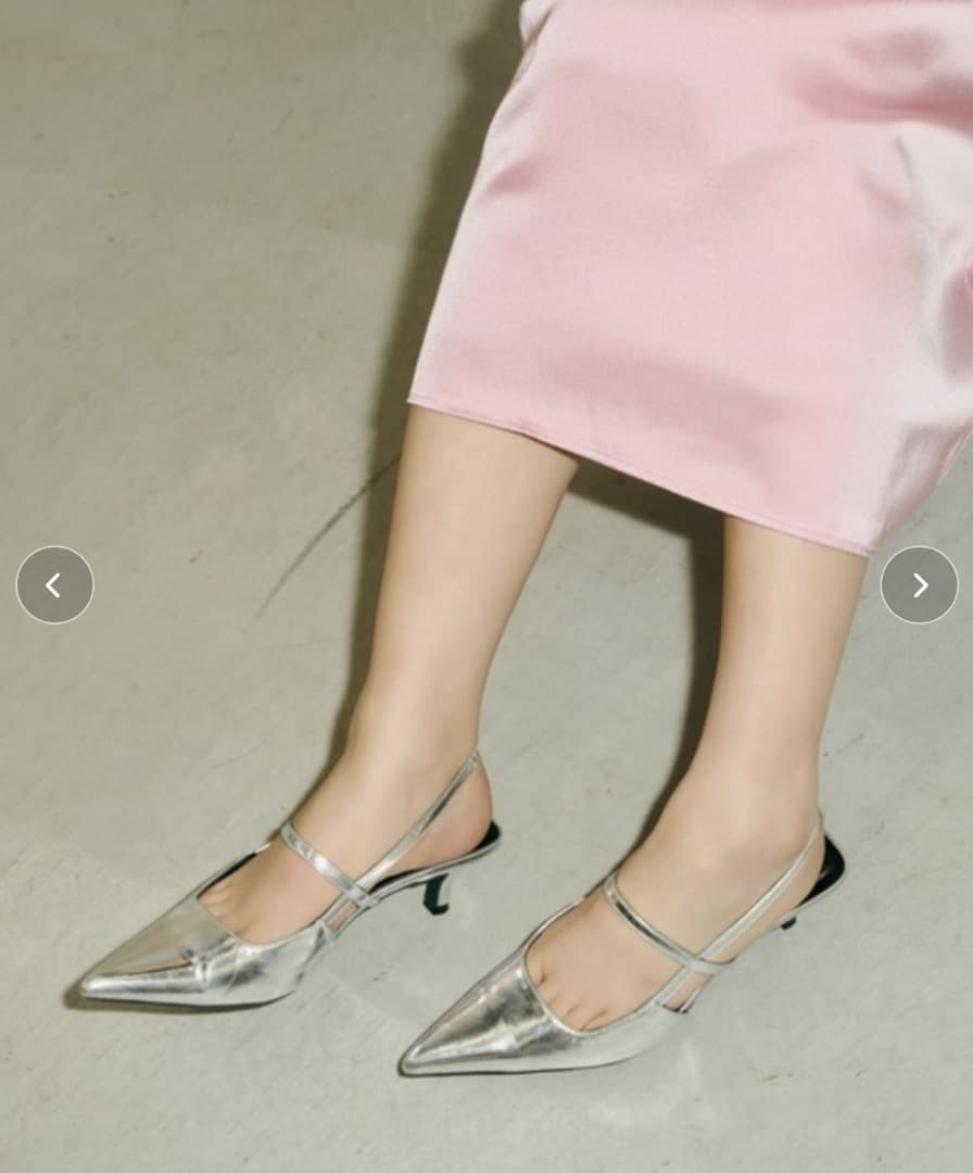 スリングバックオールウェイズシューズ シルバー