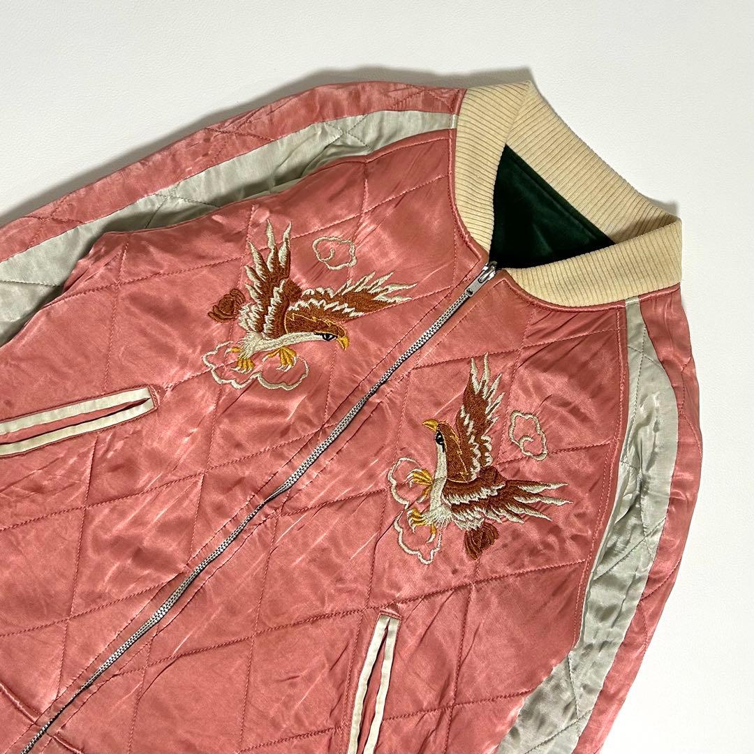 【希少】 THE FLAT HEAD スカジャン ジャケットベロア 別珍 龍