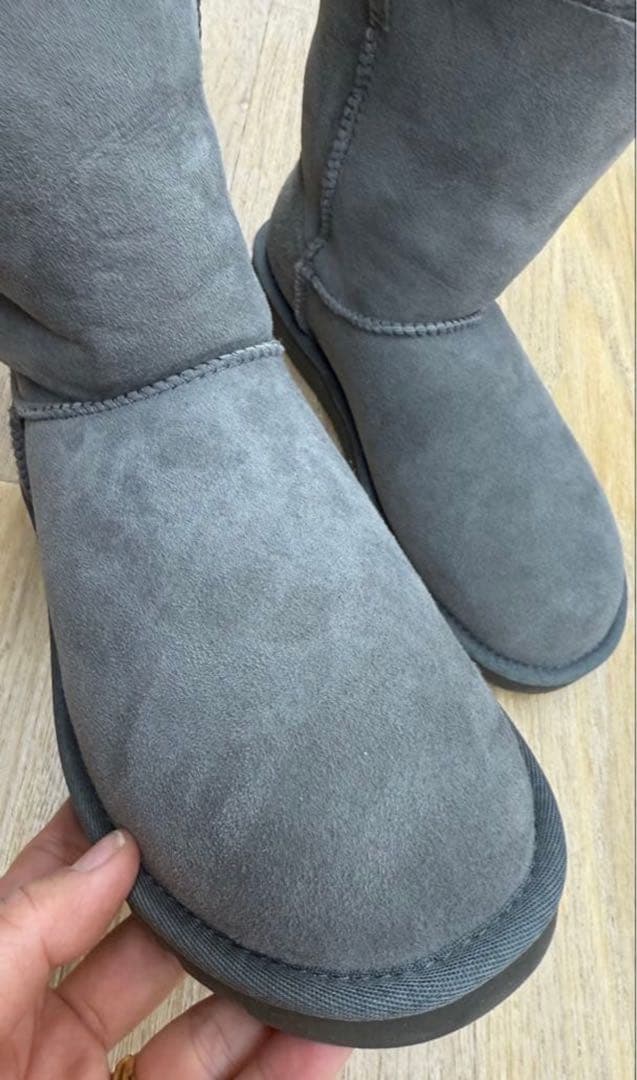 ♥新品未使用♥【UGG】 W BAILEY BUTTON Grey 25cm