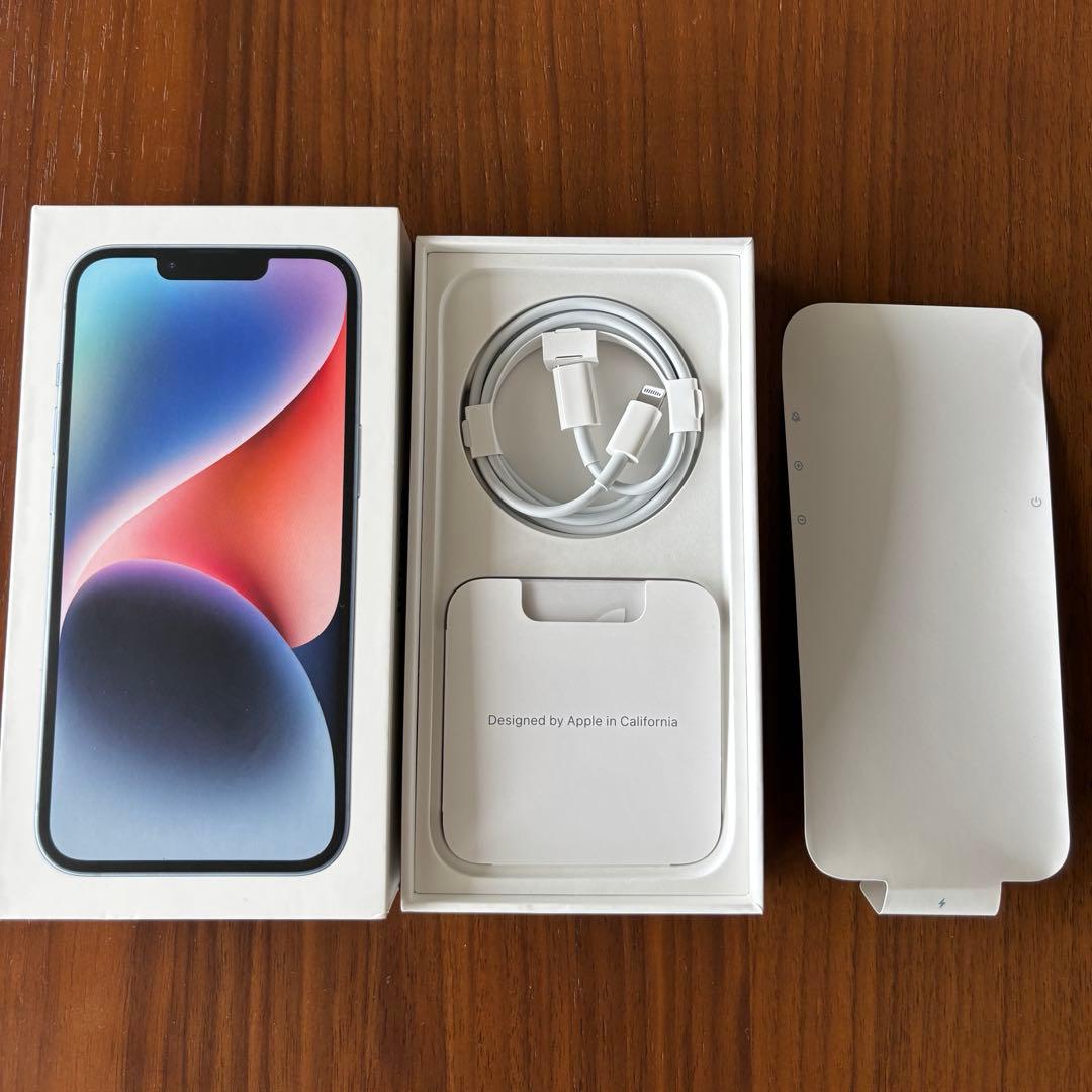 Apple iPhone 14 ブルー 本体・付属品箱あり