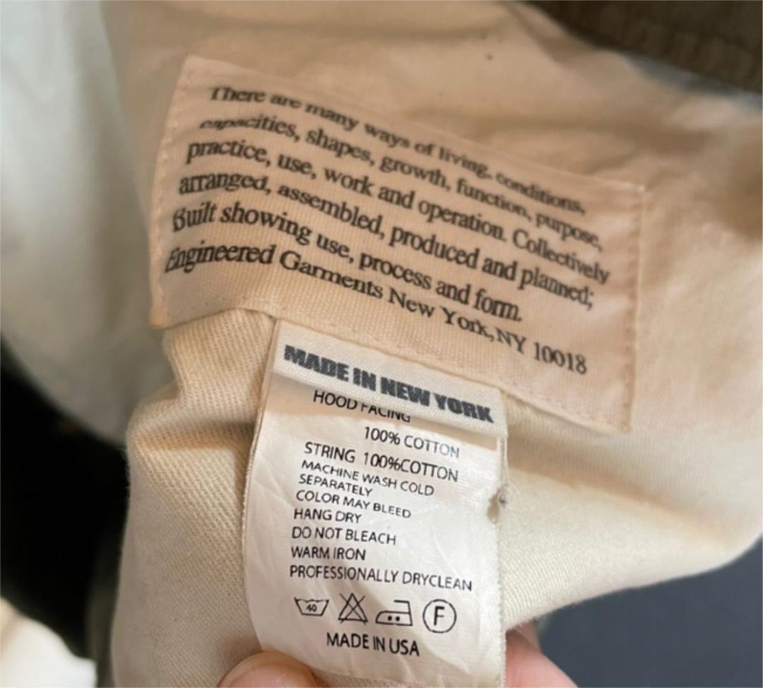 初期型　Engineered Garments ハイランドパーカー　モッズコート