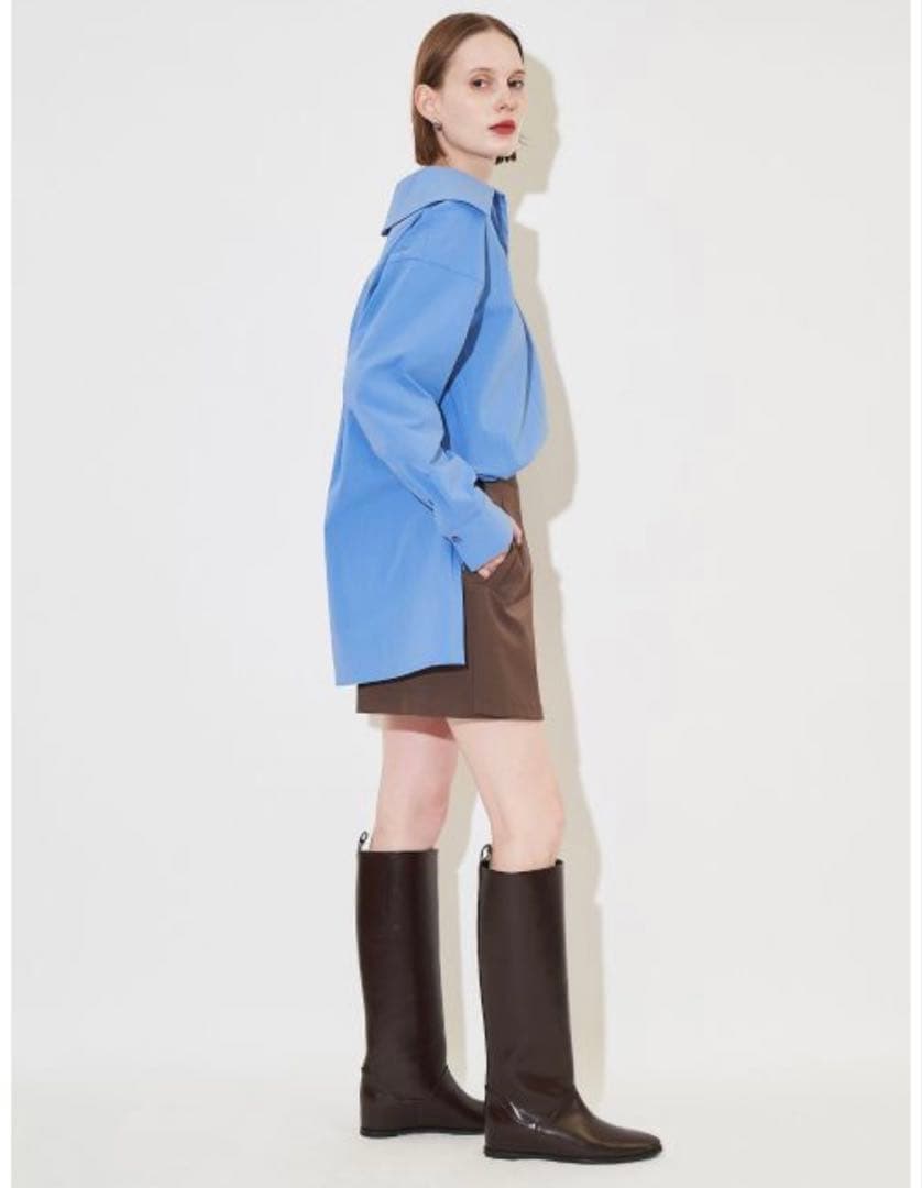 elendeek エレンディーク インヒール ロングブーツ ブラウン