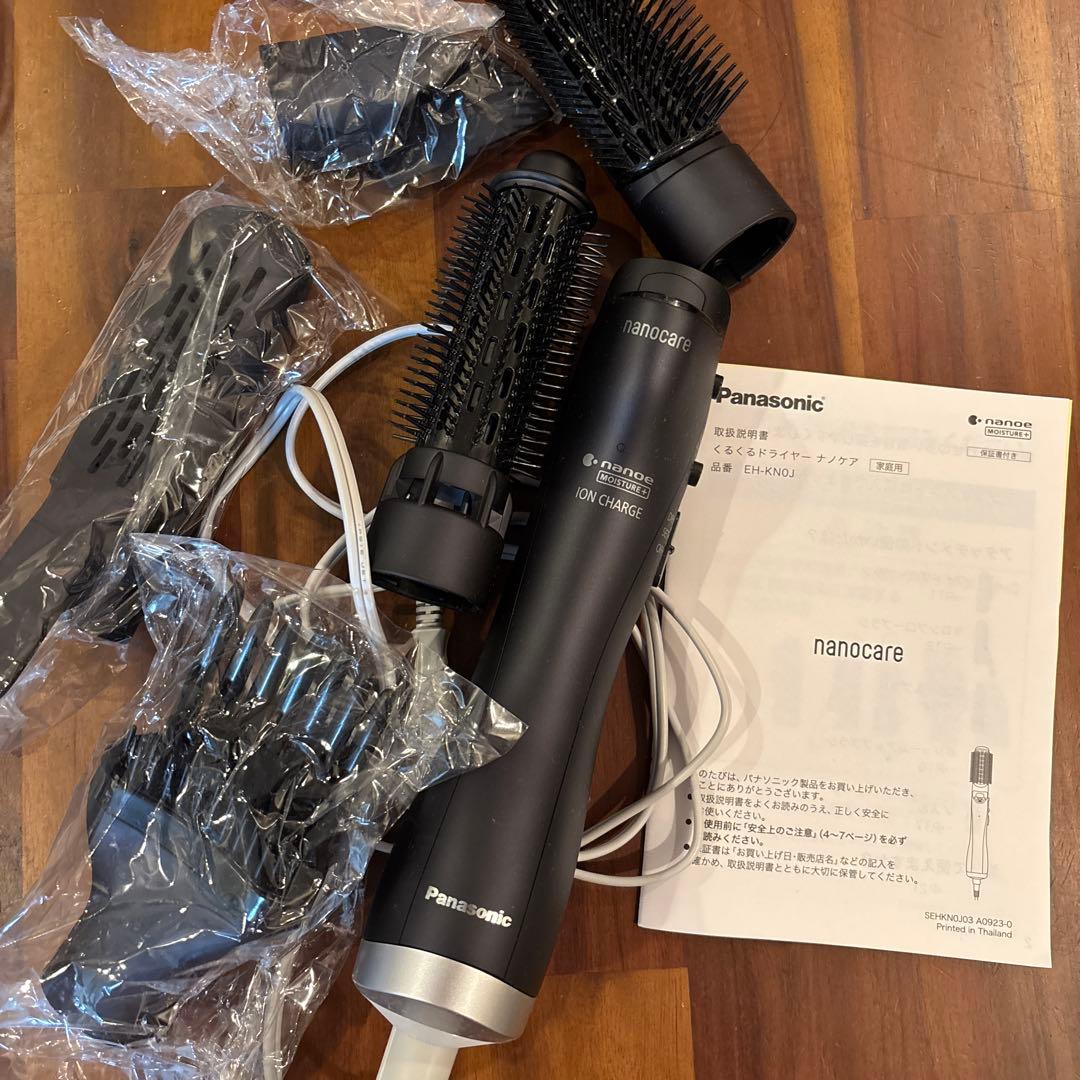 【中古】Panasonic ナノケア ブラシヘアアイロン EH-KN0J