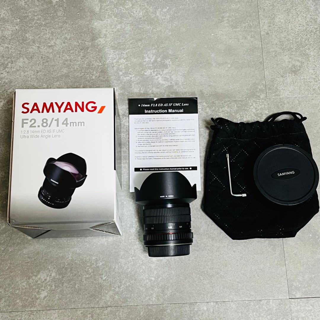 SAMYANG F2.8/14mm Canonマウント