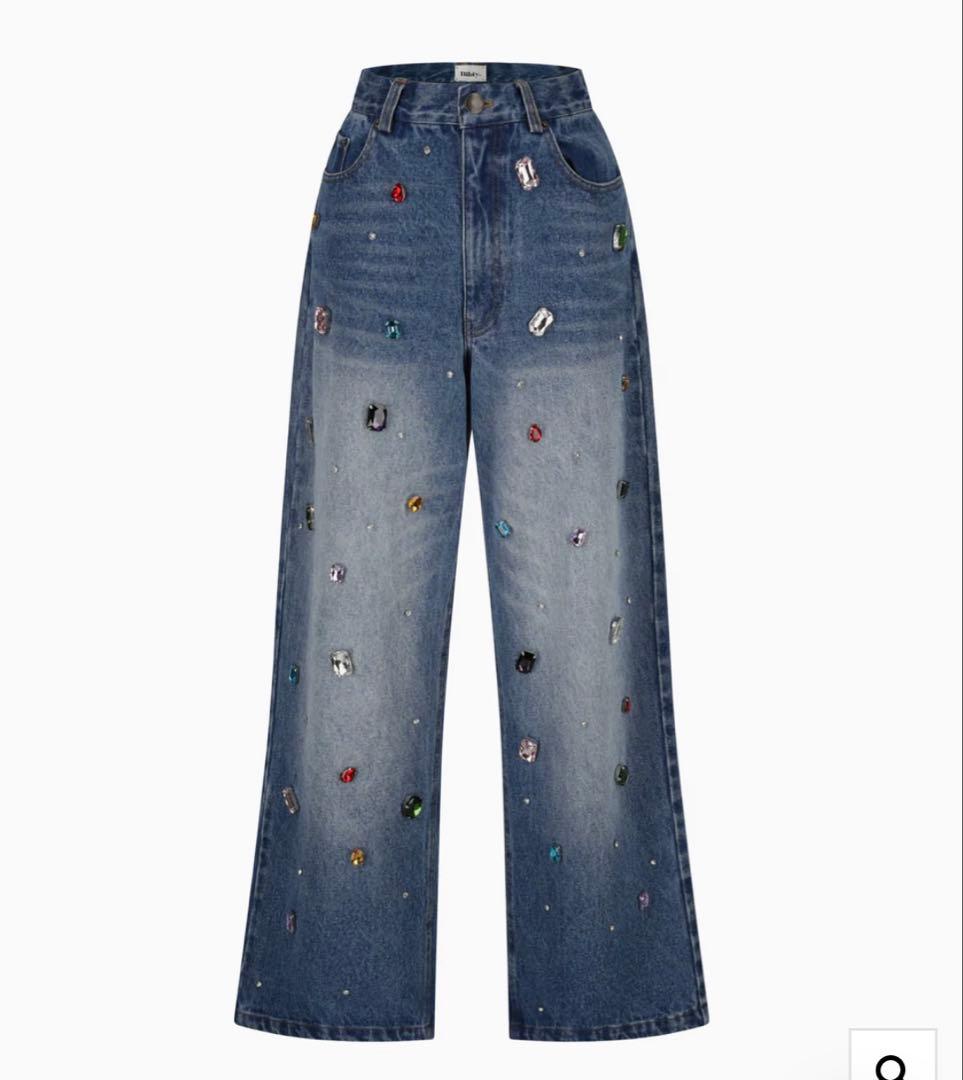 Bibiy. デニムワイドパンツ