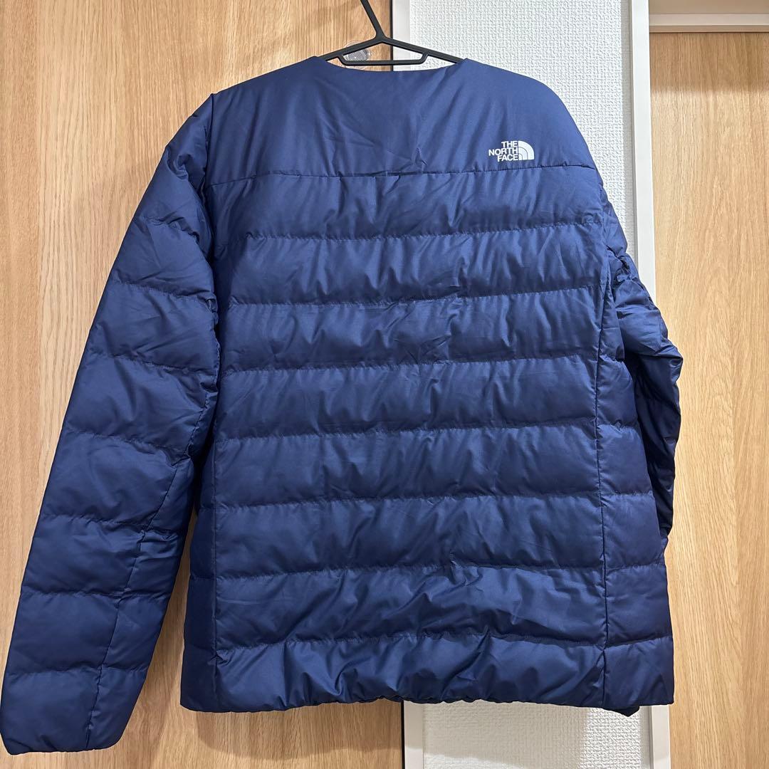 韓国　ザノースフェイス　メンズダウンジャケットXLサイズ　ネイビー　新品未使用品