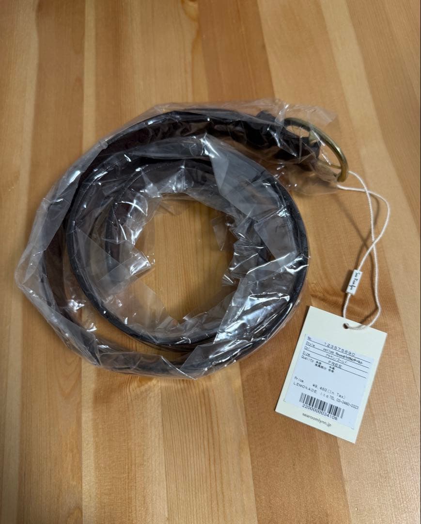 coelie collab roundバックルレザーベルト