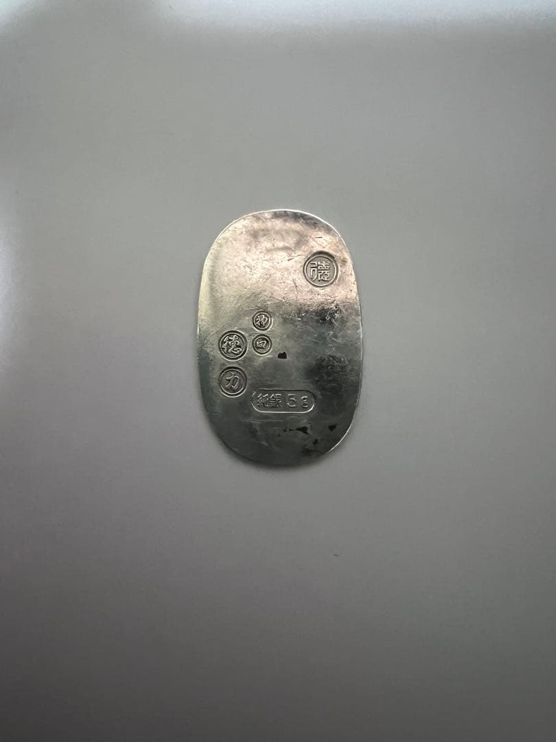 徳力　純銀製 小判　5g シルバー