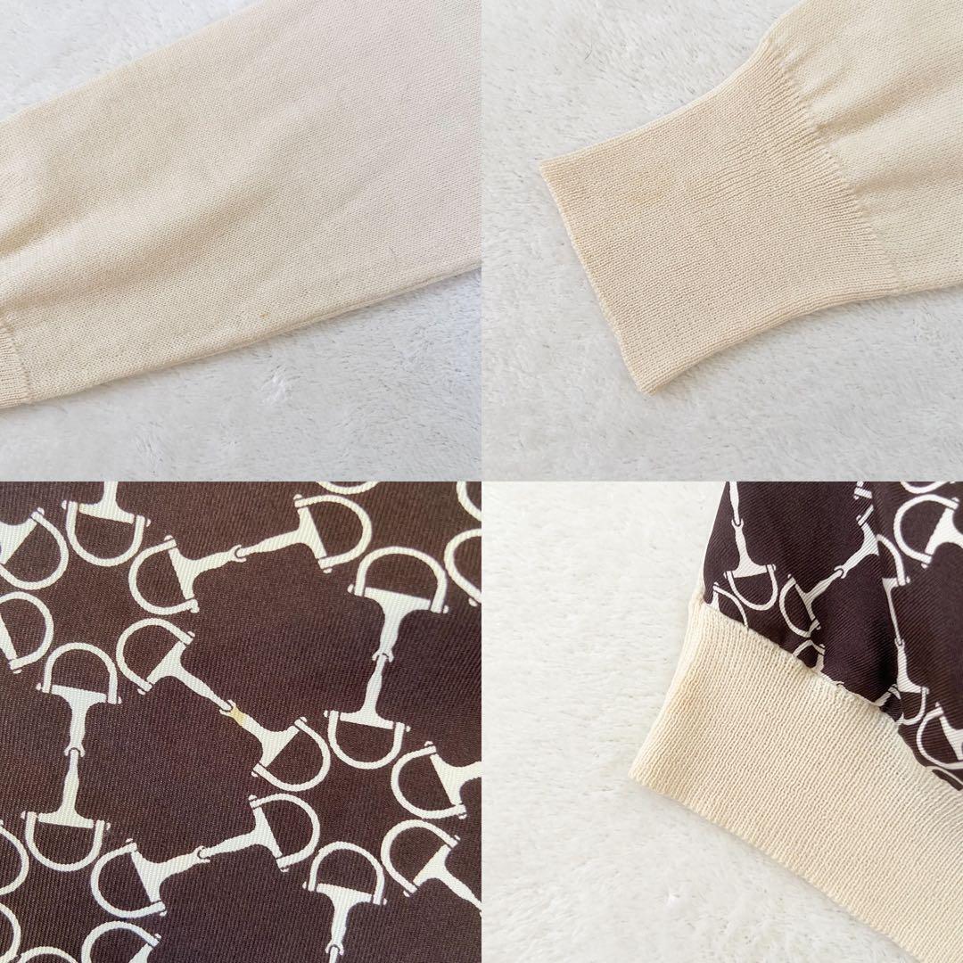 バニラHERMES スポーツ　セーター　コットン　モノグラム　40