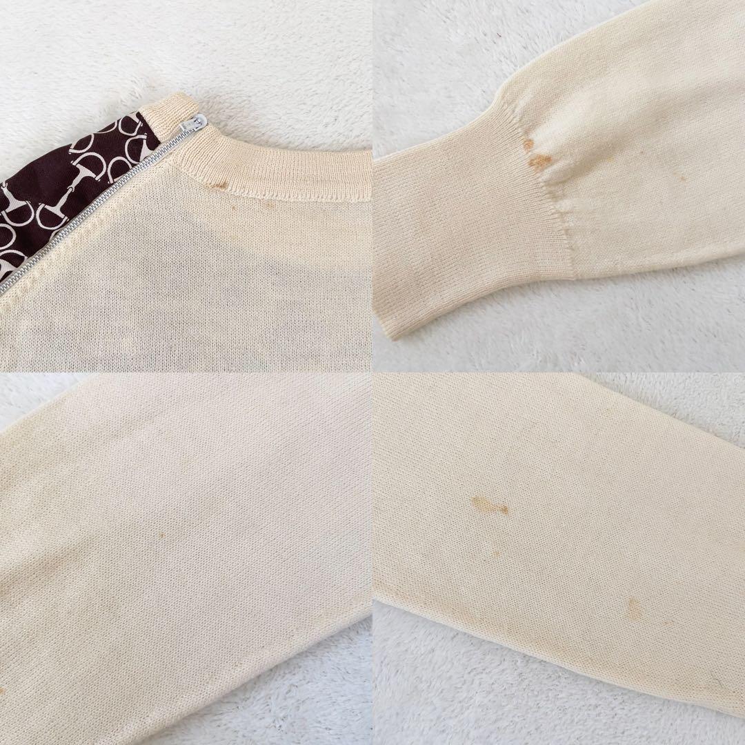 バニラHERMES スポーツ　セーター　コットン　モノグラム　40