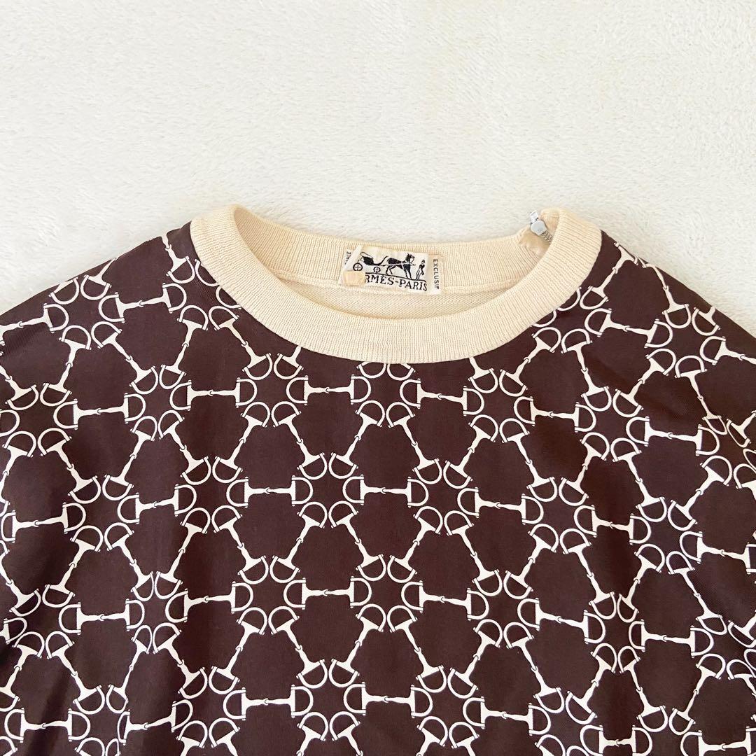 バニラHERMES スポーツ　セーター　コットン　モノグラム　40