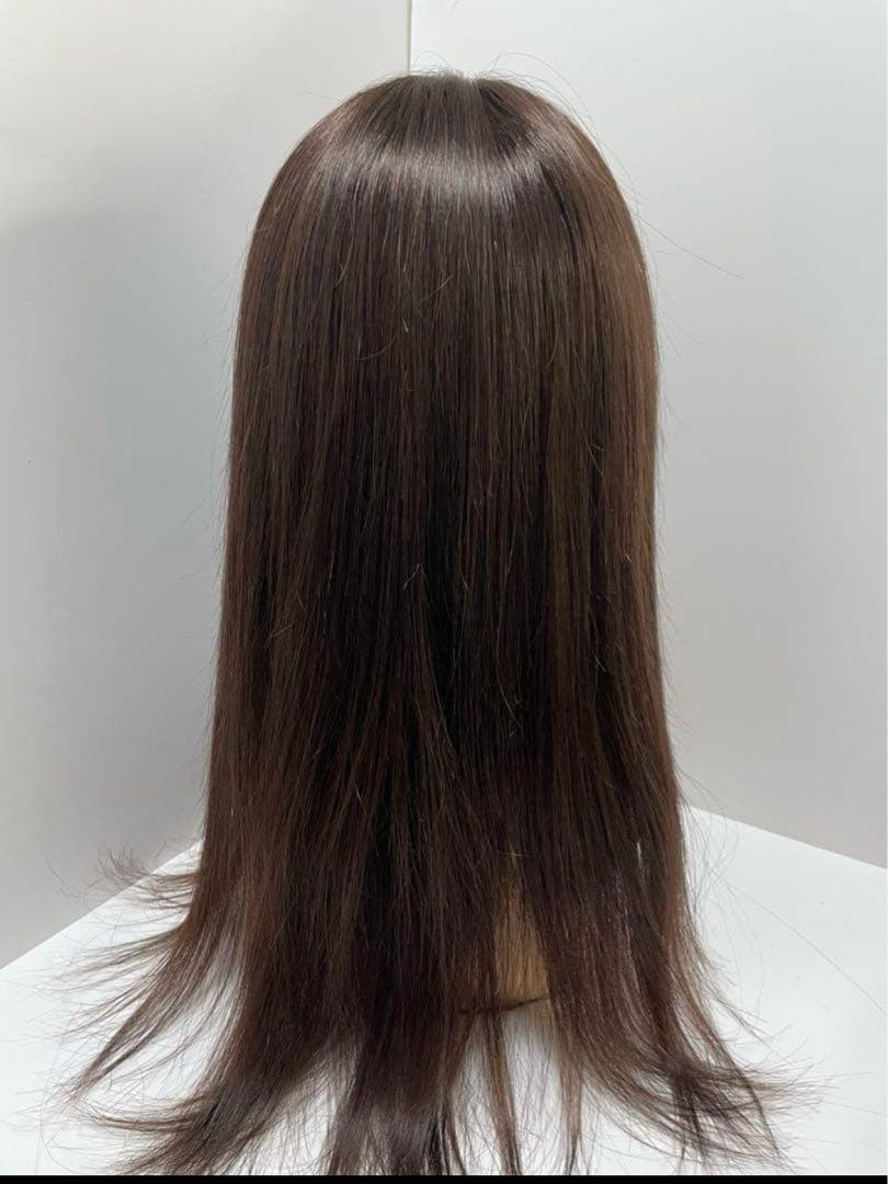 【限定値下げ】新品未使用/フルウィッグ人毛100%人毛ウィッグ医療ウィッグロング