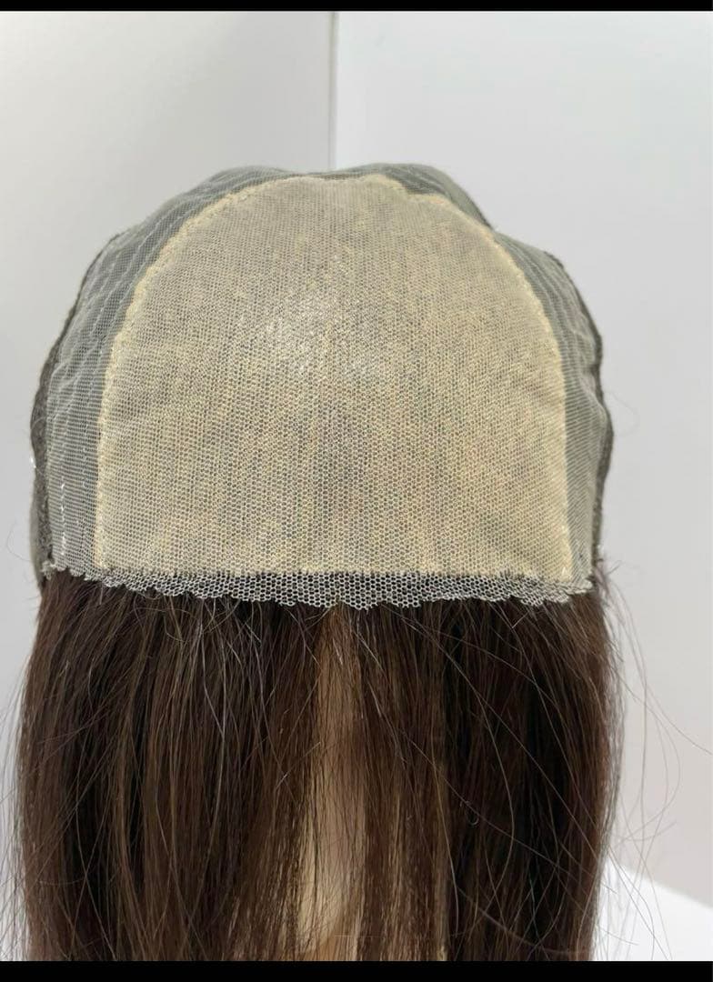 【限定値下げ】新品未使用/フルウィッグ人毛100%人毛ウィッグ医療ウィッグロング