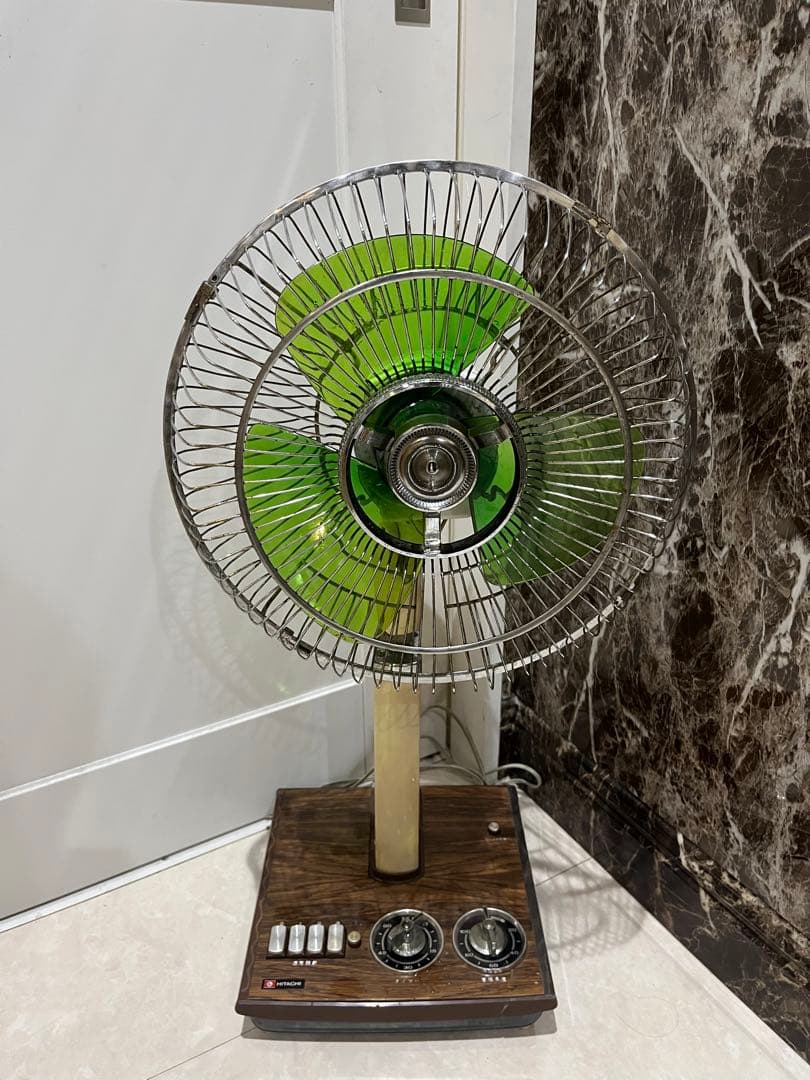 HITACHI 日立 扇風機 H-653 3枚羽 昭和レトロ 動作品