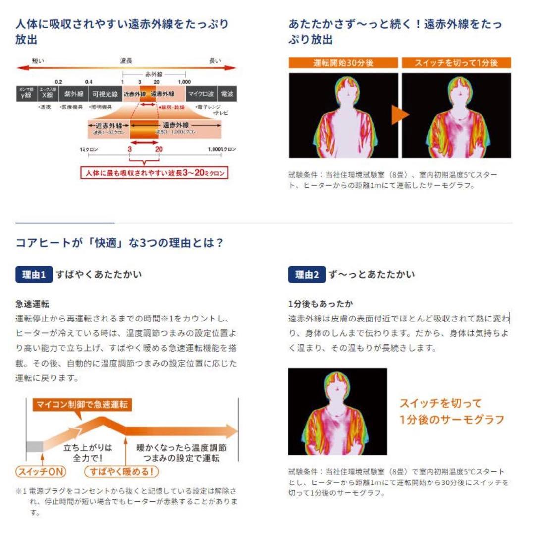 【新品】コロナ CORONA 遠赤外線暖房機 コアヒート AH-1224R