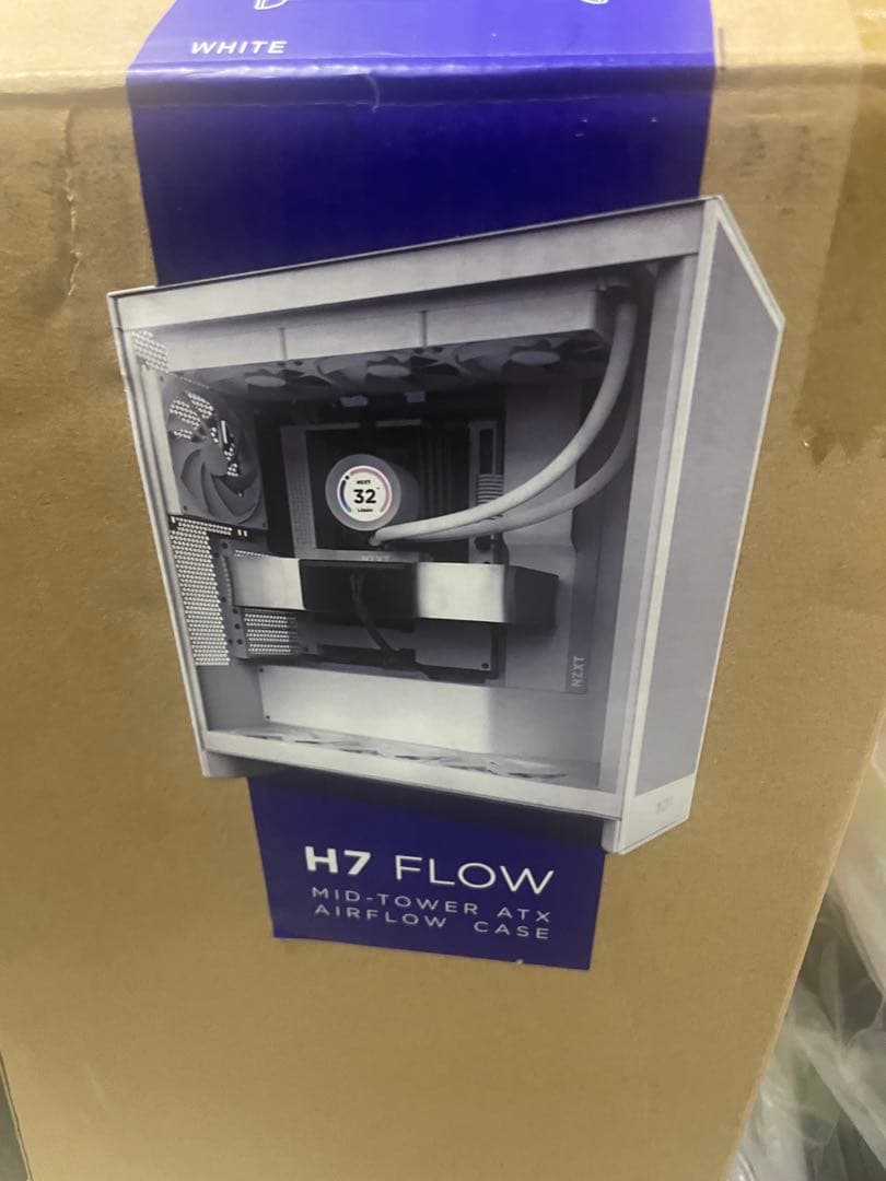 K*n様 NZXT H7 FLOW ホワイト ATXケース