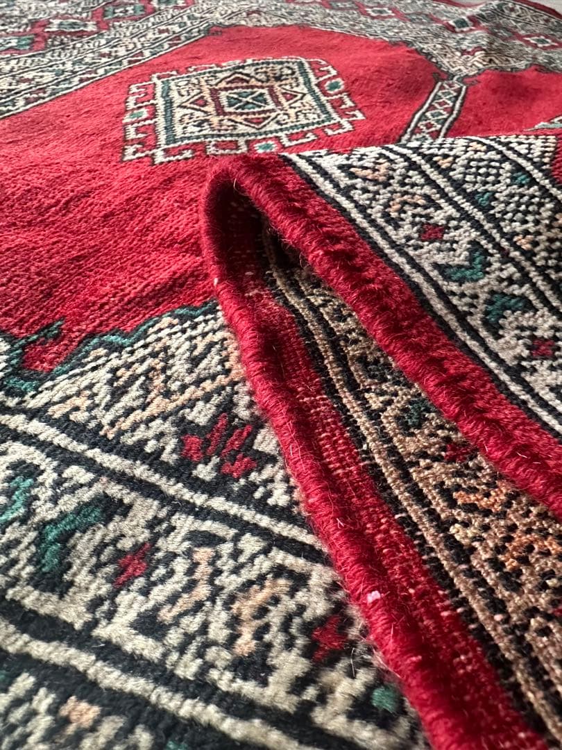 148×96 ヴィンテージラグ　手織ラグ