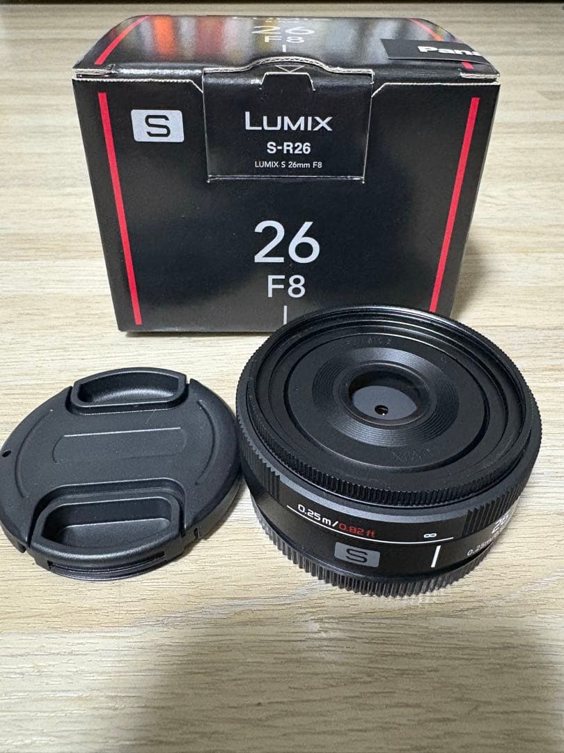 【週末値引き】LUMIX S-R26 26mm F8 レンズキャップアダプタ付き