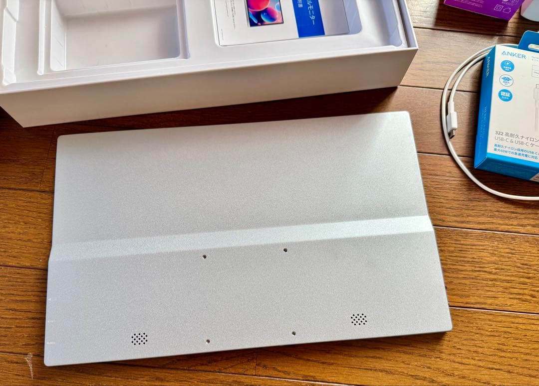 4kモバイルモニター & CIO65w電源 & ANKERケーブル