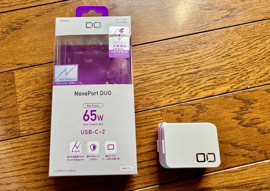 4kモバイルモニター & CIO65w電源 & ANKERケーブル