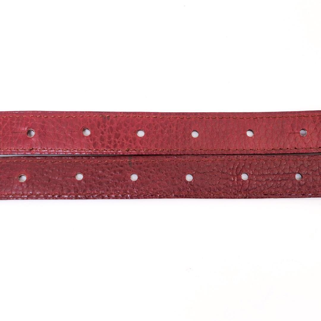 美品 カルティエ マストライン 細ベルト　ボルドー 80cm±7　606