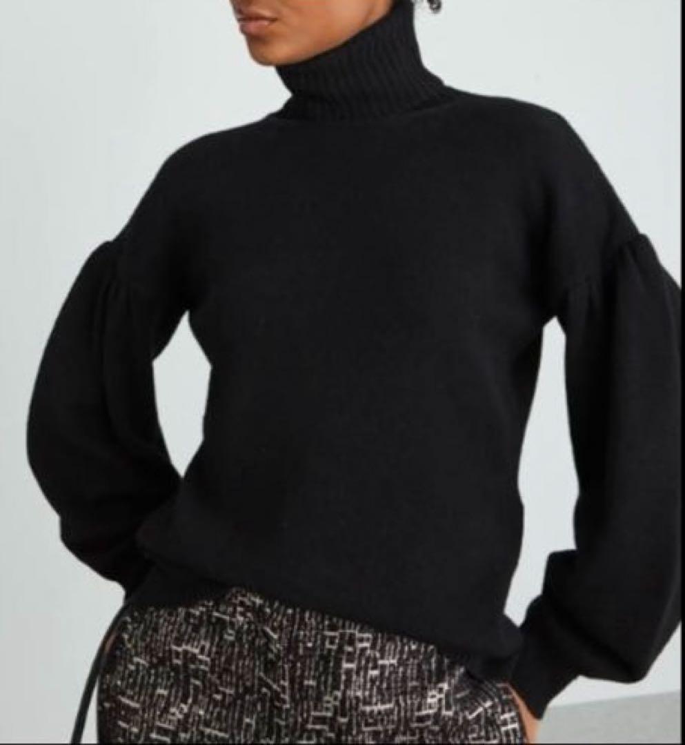 マックスマーラ　ハイネックニット　ブラック　美品