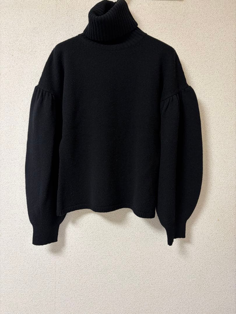 マックスマーラ　ハイネックニット　ブラック　美品