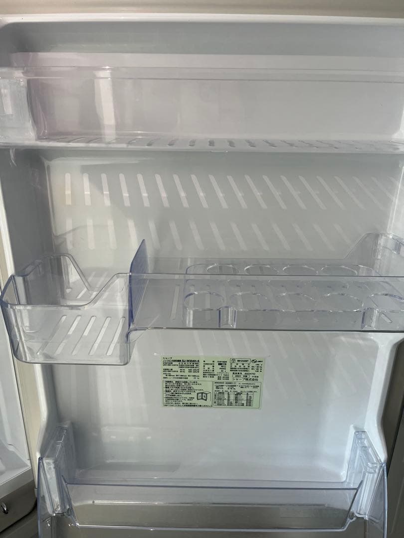 SHARP 両開き冷蔵庫 SJ-W354H-S 350ℓ2021年製　T