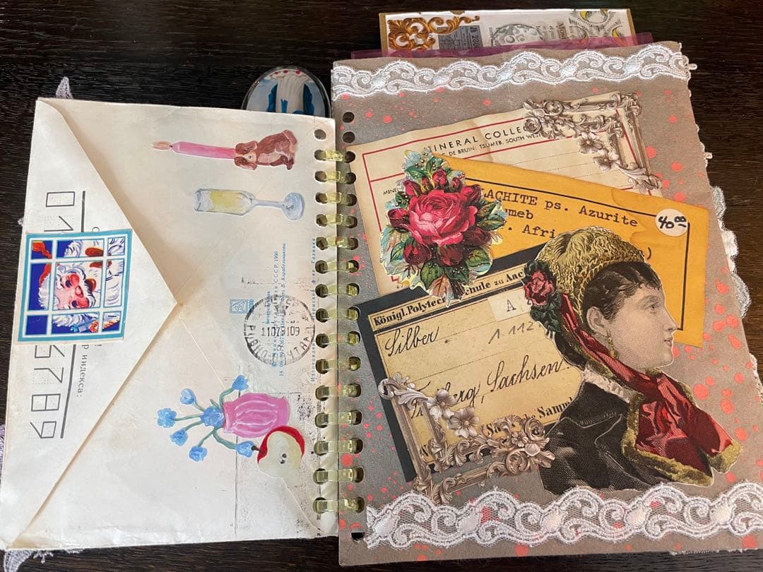 B)聖なるおすそ分けファイル　コラージュ素材　レース