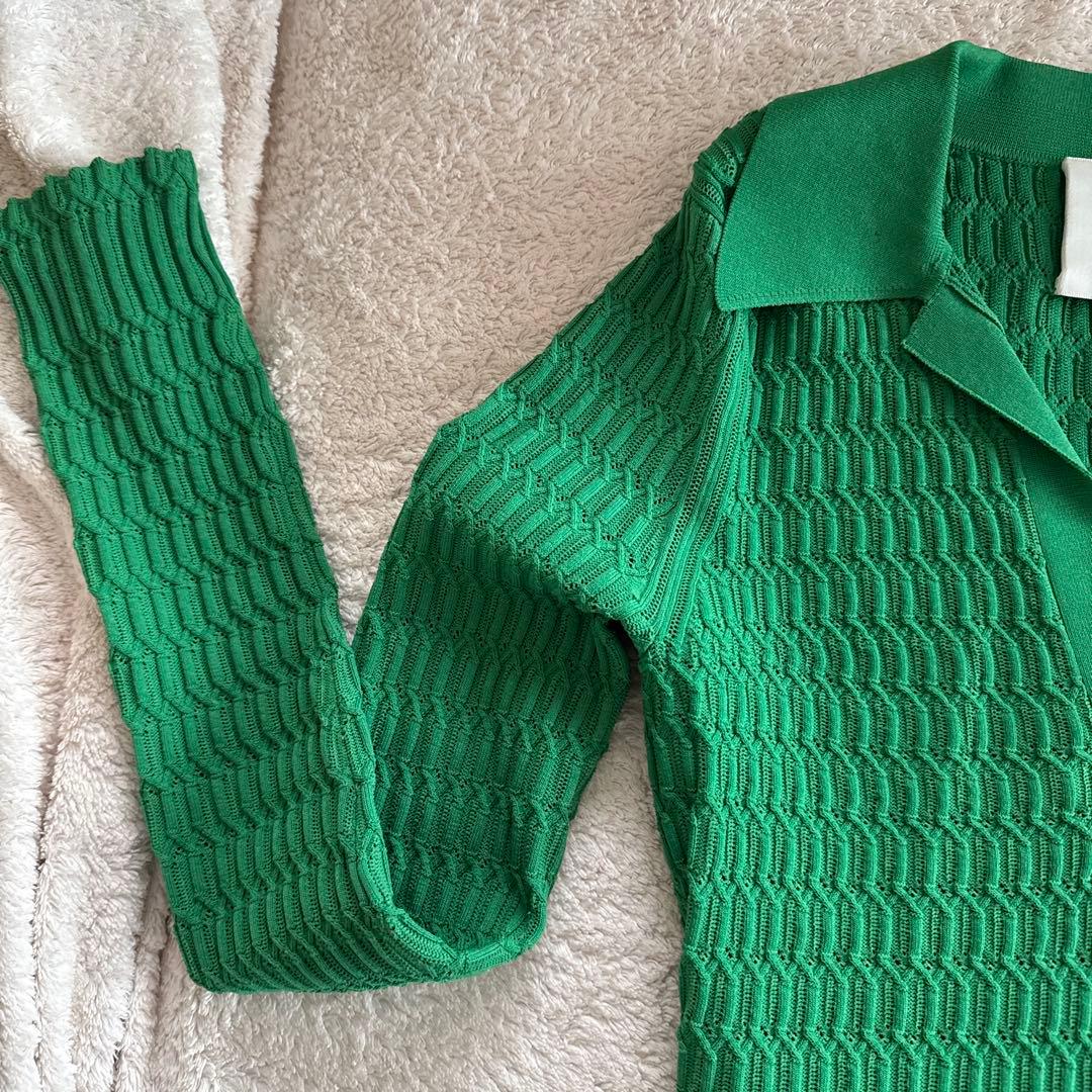 3.1 Phillip Lim グリーン ポロセーター XS