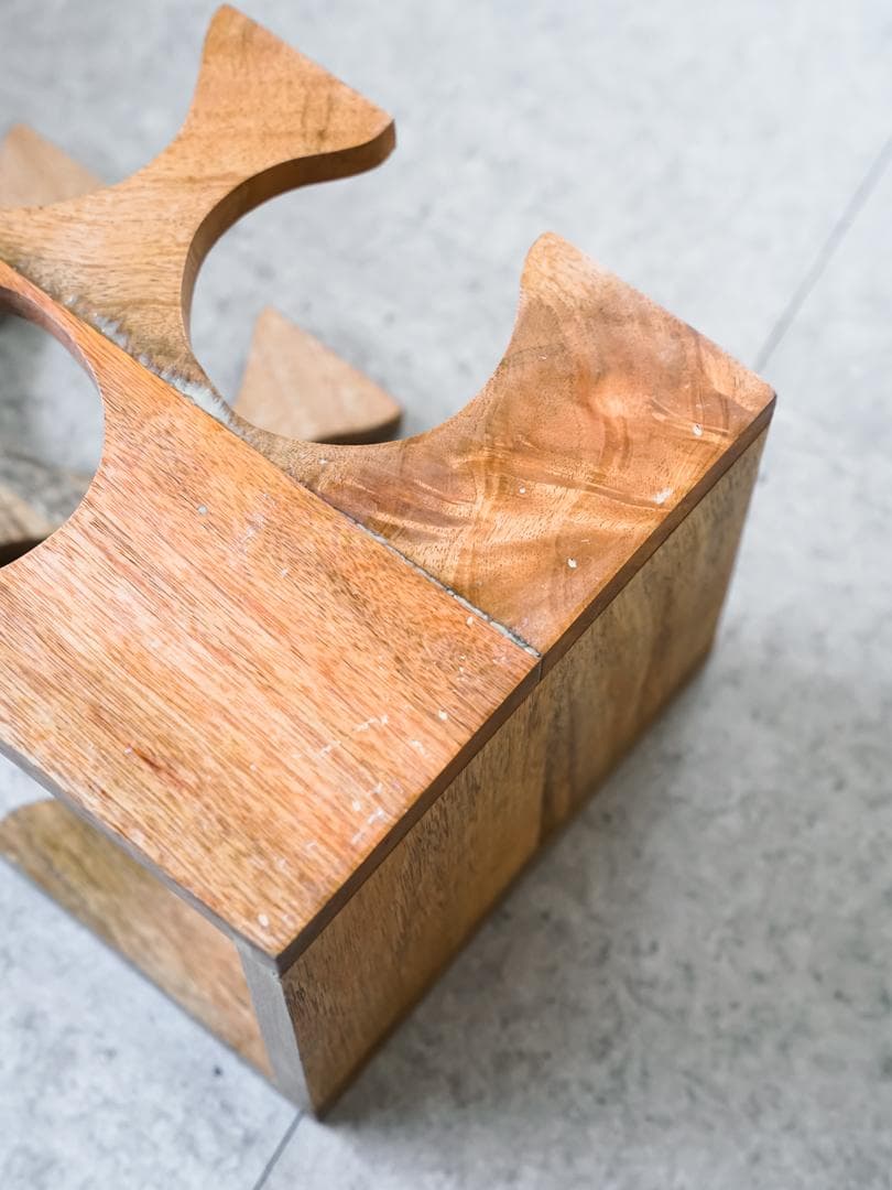 ヴィンテージ ボトルラック/収納シェルフ モダン ミッドセンチュリー