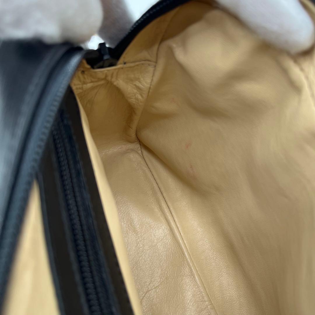 【美品】ハンティングワールド キャリーオール メッセンジャー レザー ブラック