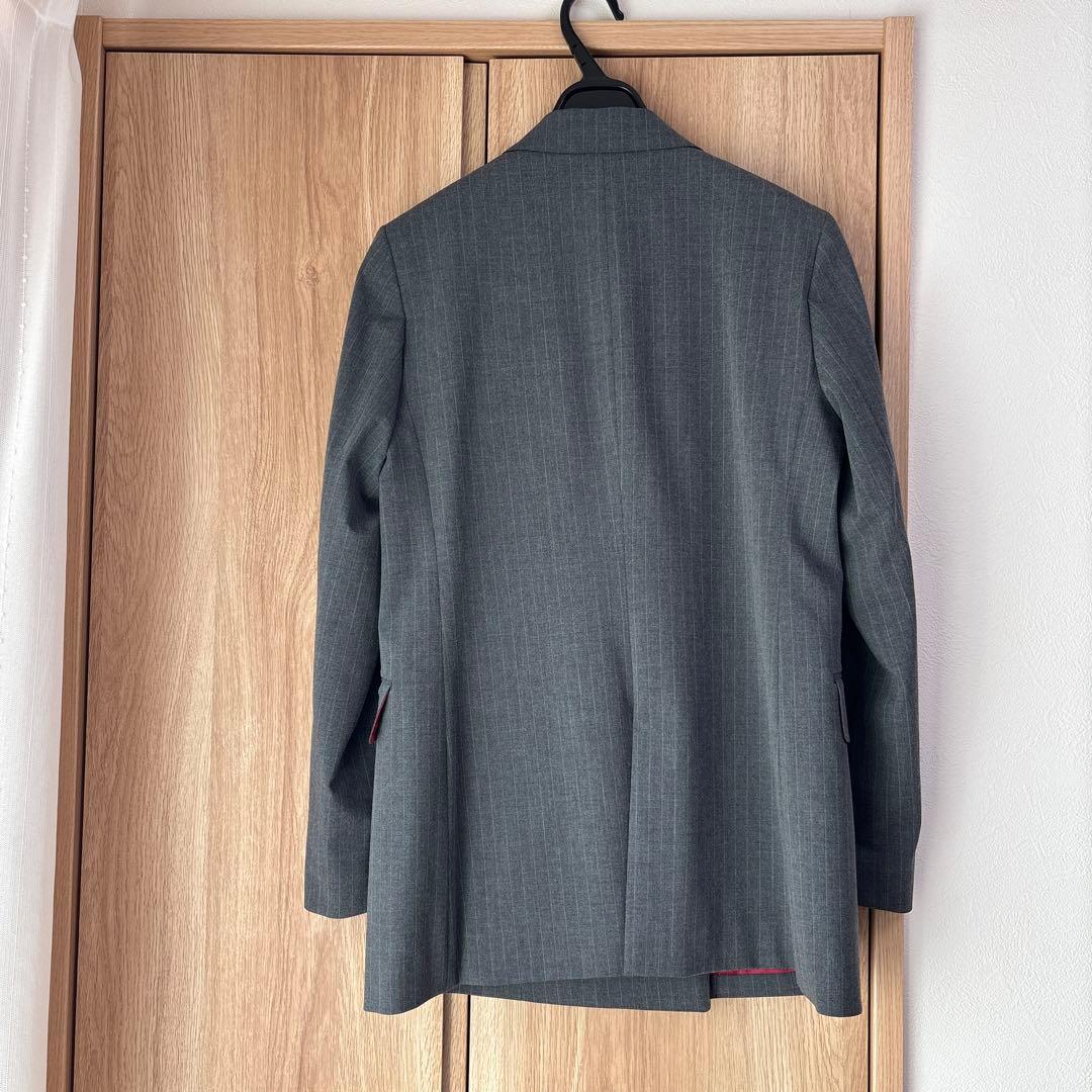 カシヤマ　ダブルテーラードジャケット　パンツスーツ ミディアムグレー