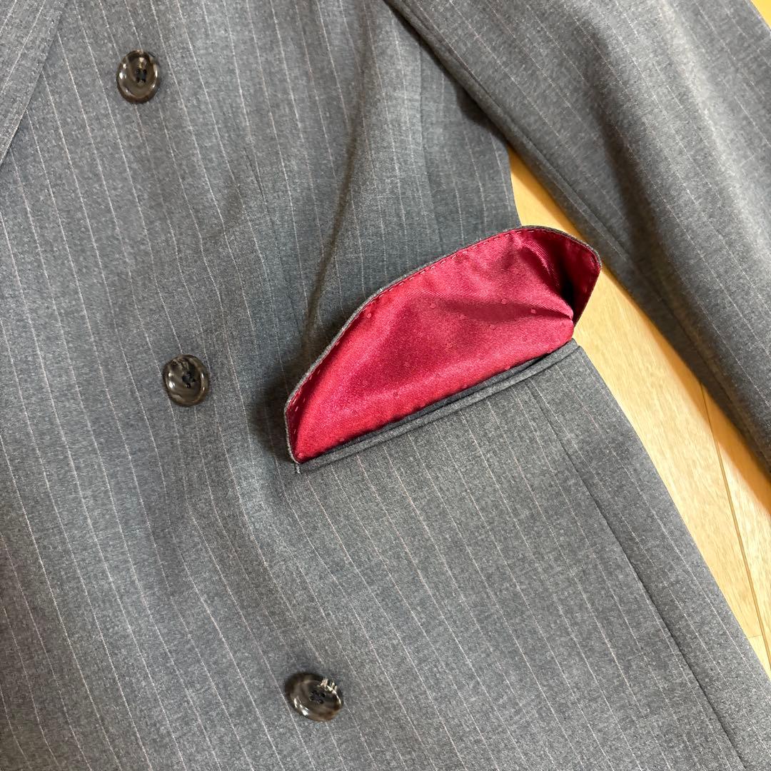 カシヤマ　ダブルテーラードジャケット　パンツスーツ ミディアムグレー