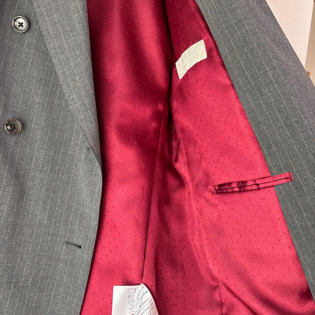 カシヤマ　ダブルテーラードジャケット　パンツスーツ ミディアムグレー