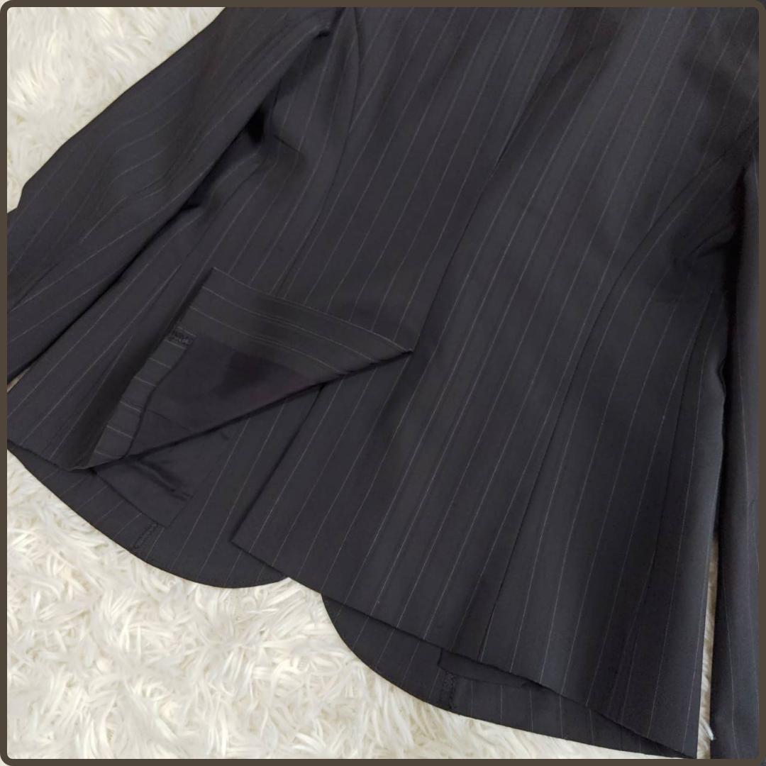 Theory セットアップスーツ フレアパンツ ブラックストライプ M L