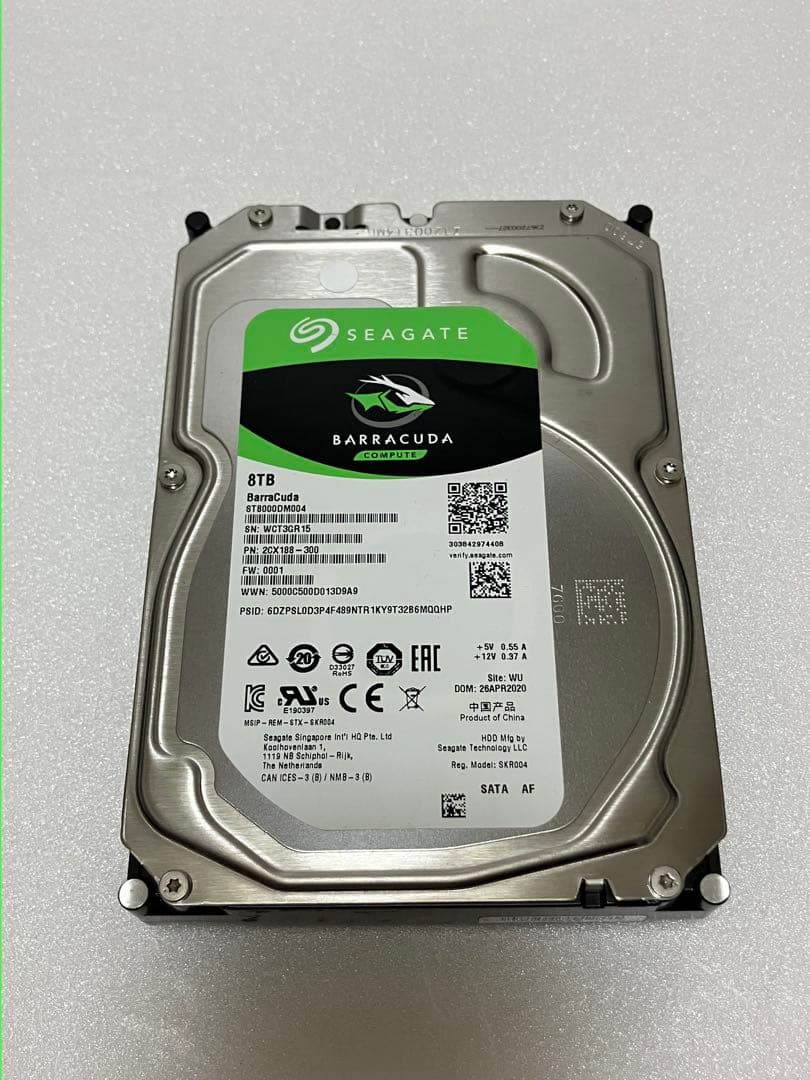 内蔵型ハードディスクドライブ SEAGATE HDD 8TB 01