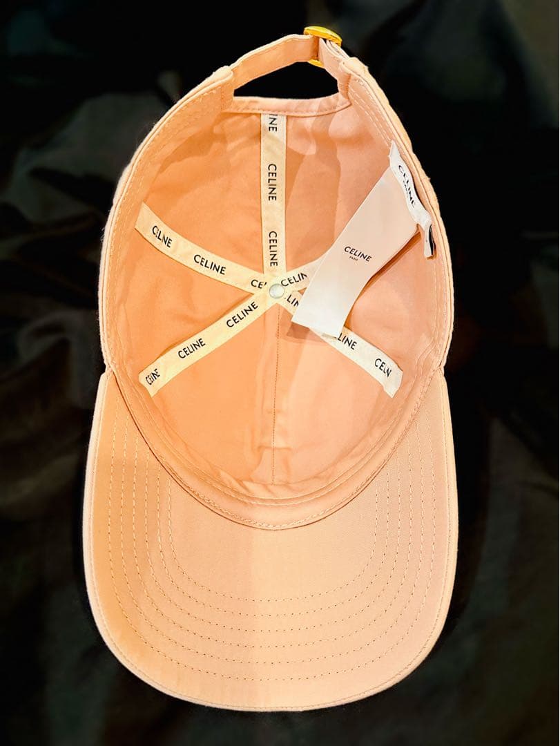 【美品】藤田ニコル着用 CELINE トリオンフ ピンク キャップ Lサイズ