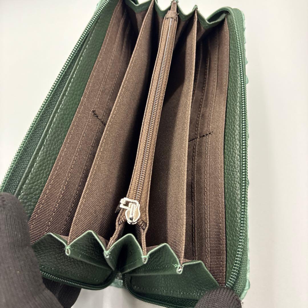 人気　緑　パイソン財布　長財布　パイソン　財布　本革　蛇革　風水　グリーン