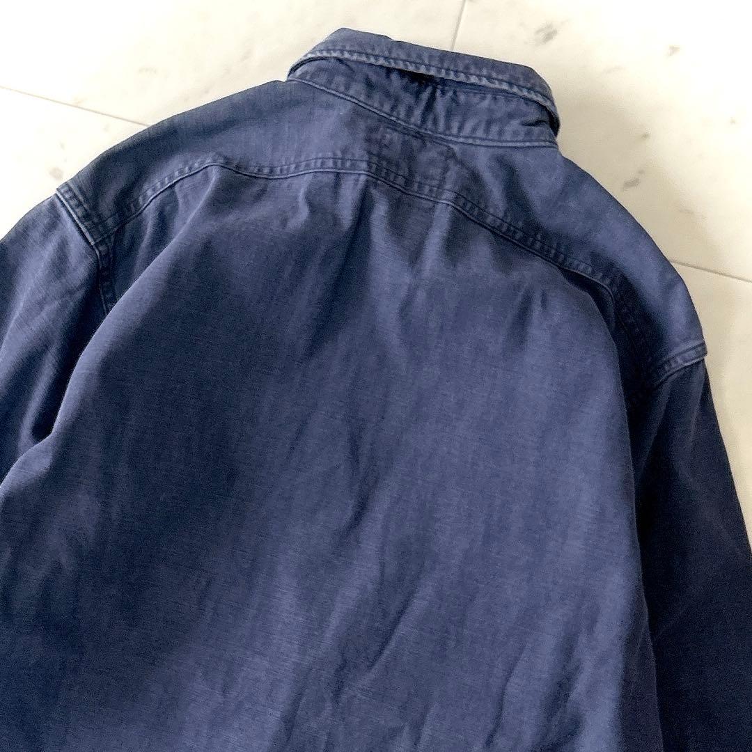 人気 マディソンブルー ハンプトンシャツ ブルー オーバーサイズ 01 日本製