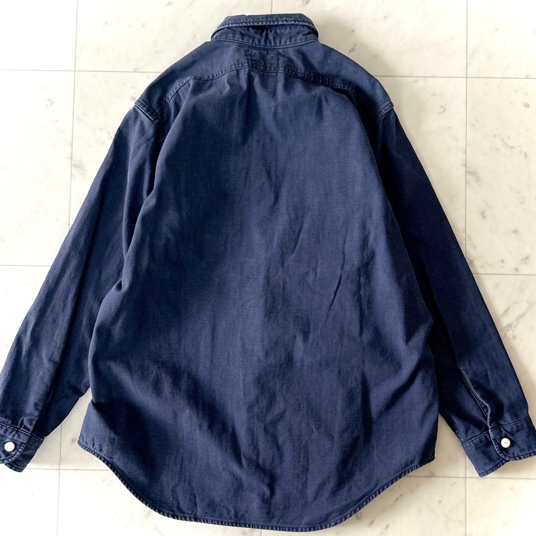 人気 マディソンブルー ハンプトンシャツ ブルー オーバーサイズ 01 日本製