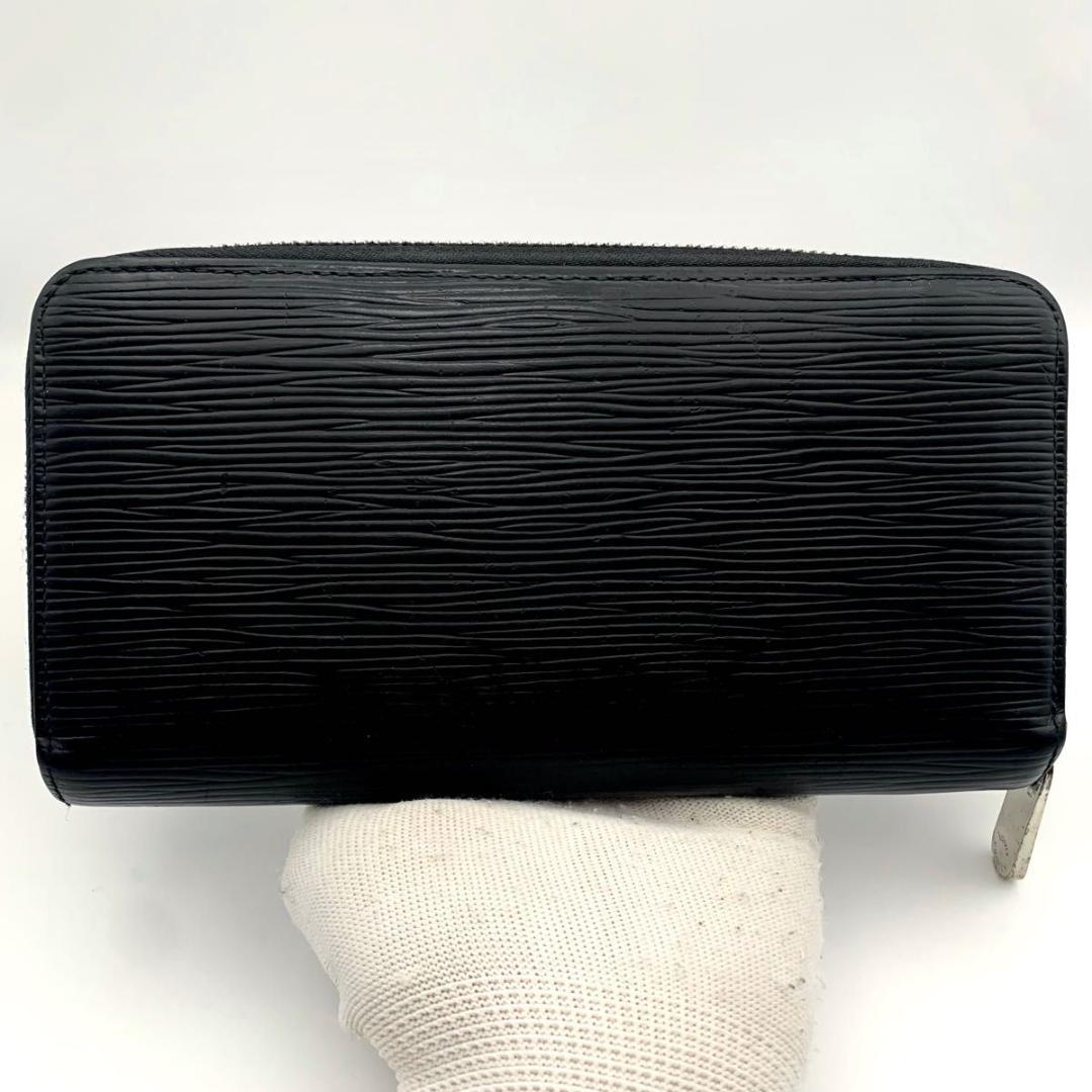 鑑定済み ルイヴィトン ジッピーウォレット 長財布 ラウンドファスナー エピ 黒