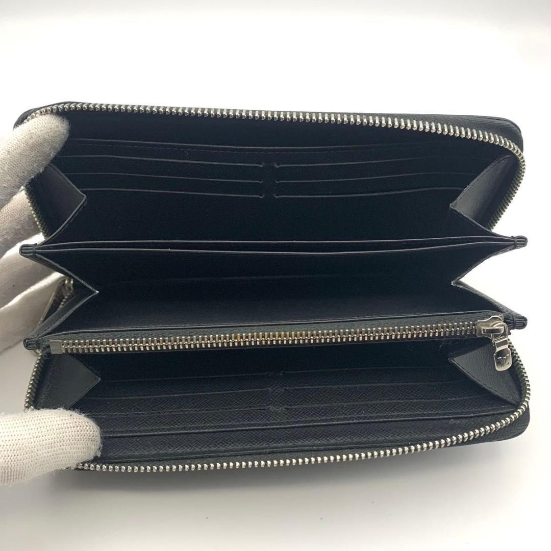鑑定済み ルイヴィトン ジッピーウォレット 長財布 ラウンドファスナー エピ 黒