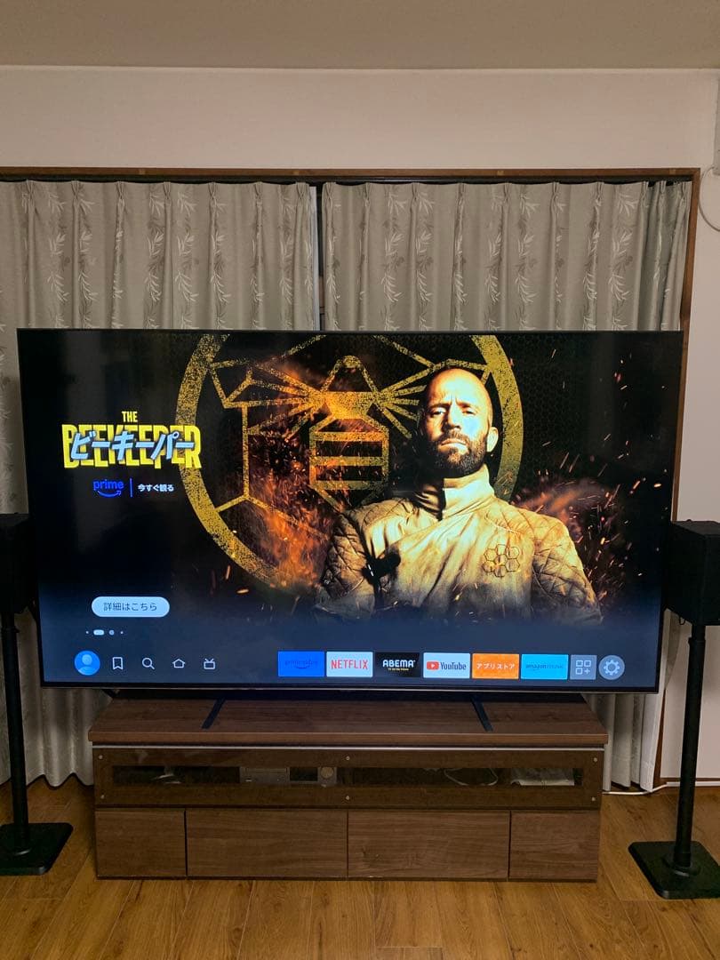 TEES 85v型液晶テレビ　fire tv stick HD付き※引取or輸送