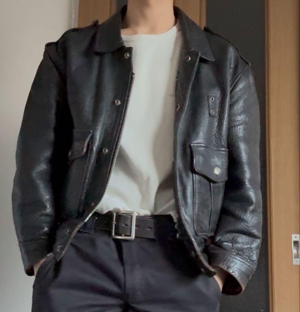 【Harley-Davidson】　ポリスマン　レザージャケット　90年代