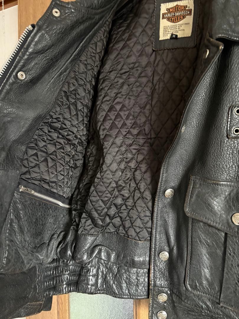 【Harley-Davidson】　ポリスマン　レザージャケット　90年代