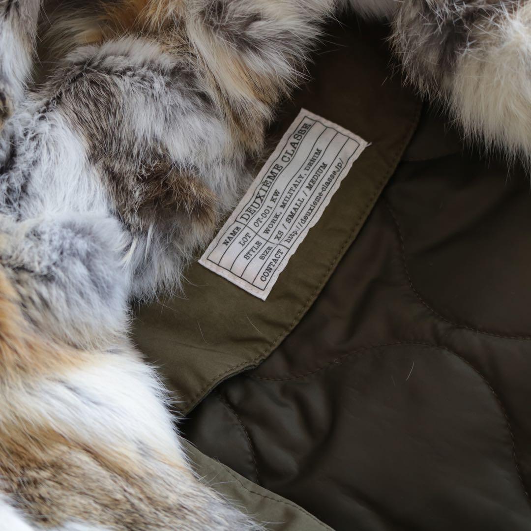 ドゥーズィエムクラス M65モッズコート ロング ファー ライナー付き カーキ
